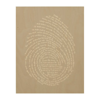 Psalm 91 ∙ God's Fingerprint Bible Verse Wood Art