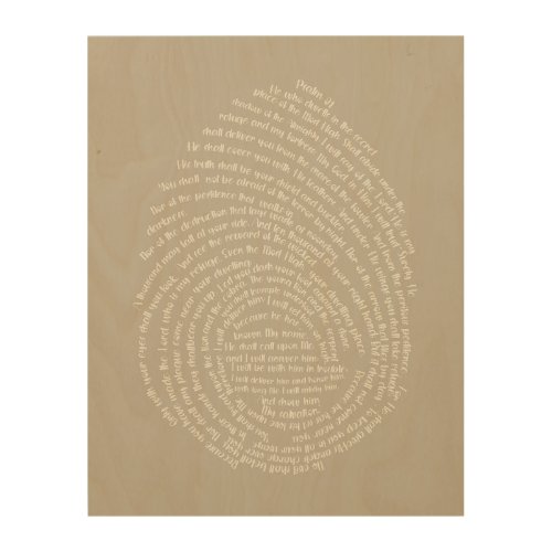Psalm 91 âˆ Gods Fingerprint Bible Verse Wood Art 