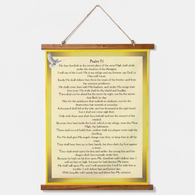 Psalm 91 hanging tapestry (Front)