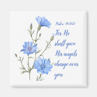 Psalm 91 He Shall Give His Angels Inspirational Magnet