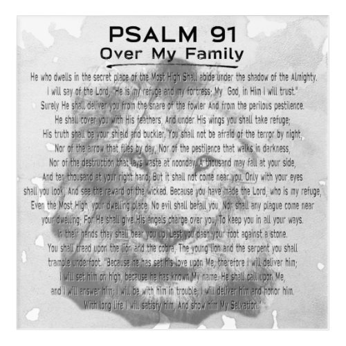 Psalm 91 Lion Artwork For Your Family Home Decor
