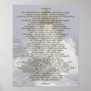 Psalm 91 Art & Wall Décor | Zazzle