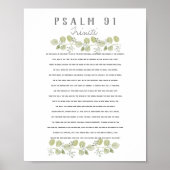 Psalm 91 Over Your Child Eucalyptus Leaves Custom Poster | Zazzle