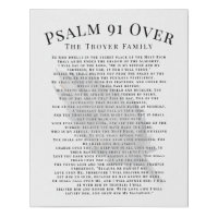 Psalm 91 Over Your Family Custom Last Name