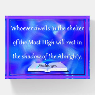 Psalm 91 paperweight