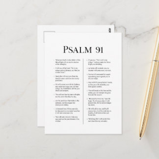 Psalm 91 postcard