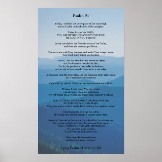Psalm 91 Poster Can be Personalised