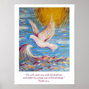 Psalm 91 Poster Christian Art
