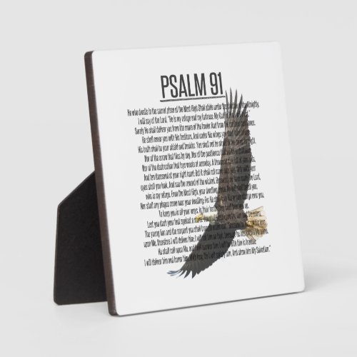 Psalm 91 Soaring Eagle Scripture Art Plaque