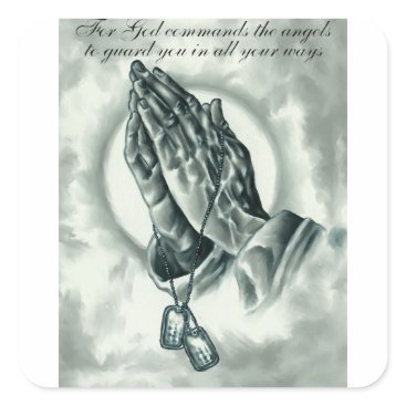 Psalm 91 square sticker Psalm 91 square sticker
