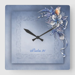 Psalm 91 ^ Square Wall Clock