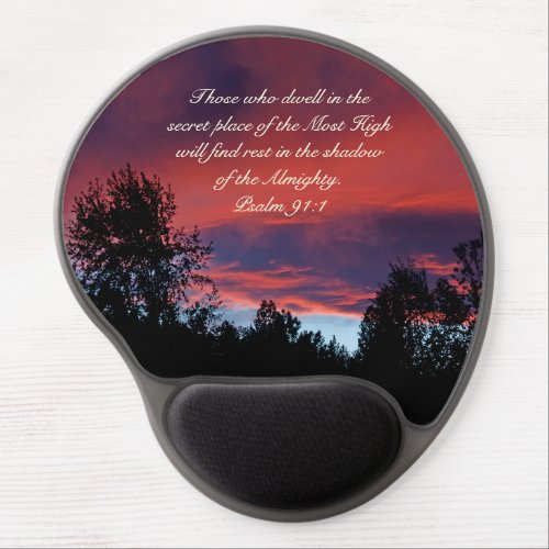 Psalm 91 Those who dwell in the secret place Gel Mouse Pad