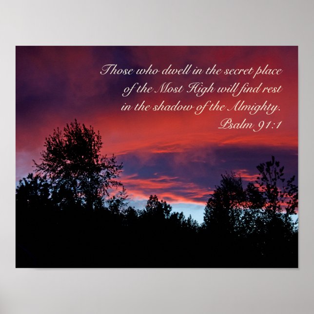 Psalm 91 Those who dwell in the secret place, Poster (Front)