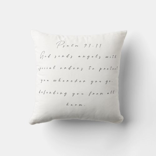 Psalm 91 Throw Pillow