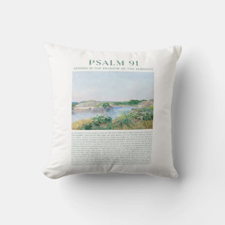 Psalm 91  throw pillow