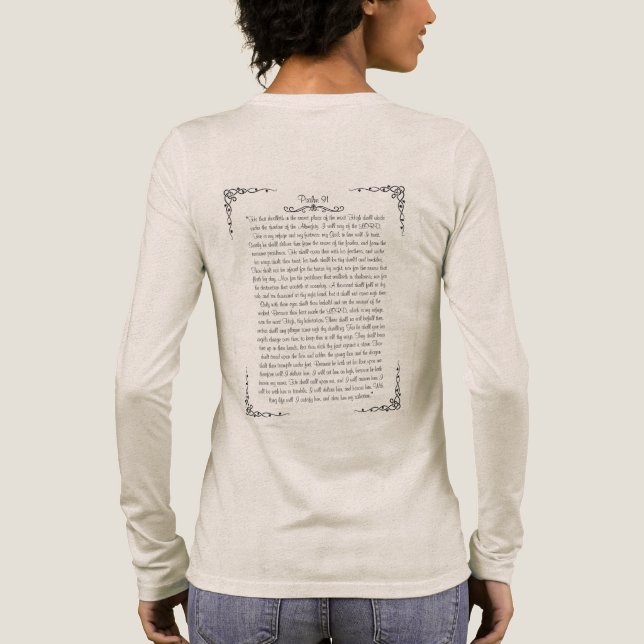 Psalm 91 Tri-Blend shirt (Back)