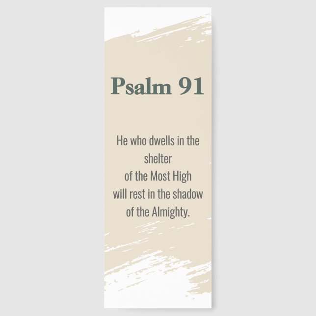 Psalm 91 Verse Bookmark (Front)