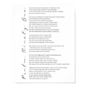Psalm 91 Wall Art