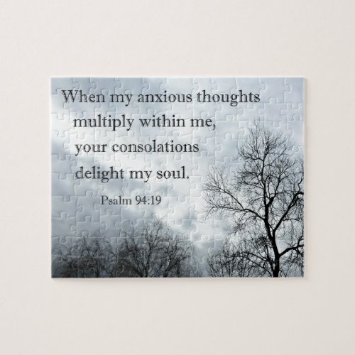Psalm 9419 When my anxious thoughts multiply Jigsaw Puzzle