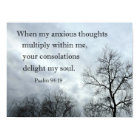 Psalm 94:19 When my anxious thoughts multiply