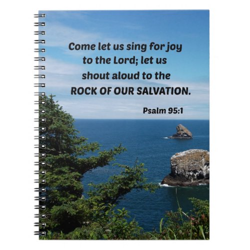 Psalm 956 Come let us bow down in worship Notebook