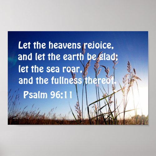 Psalm 9611 Let the heavens rejoice Poster