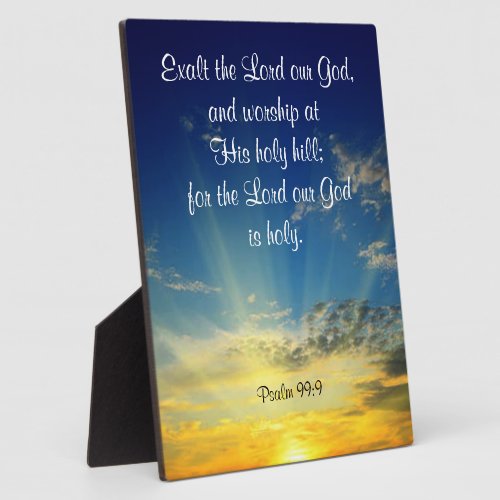 Psalm 999 Plaque