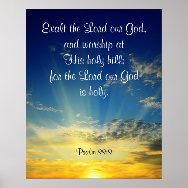 Psalm 99:9  poster (Front)