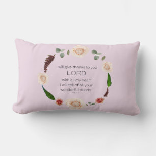 Psalm 9 lumbar pillow