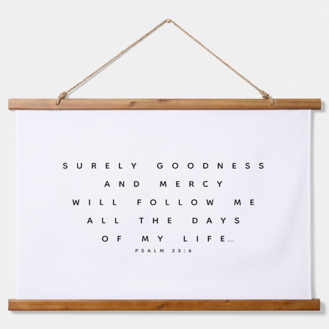 Psalm Bible Verse Art Christian Hanging Tapestry (Front)