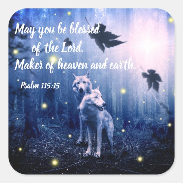 Psalm Bible Verse Christian Scripture Stickers (Front)