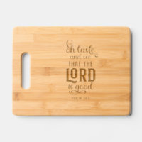 Psalm Christian quote gift for religious person Cutting Board