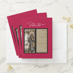 Psalm Message: Psalm 23 - Pocket Folders