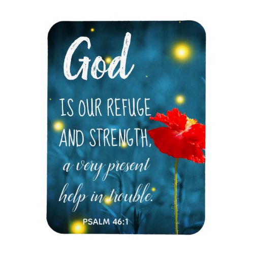 Psalm Scripture Magnet  Inspirational Bible Quote