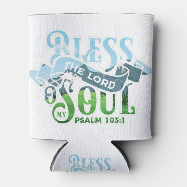 Psalms 103 Christian Design Can Cooler (Front)