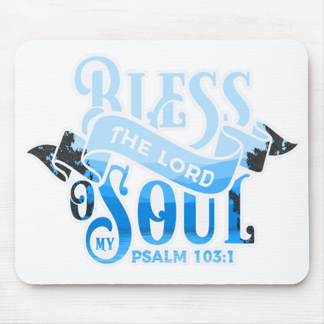 Psalms 103 Christian Design Mouse Pad (Front)