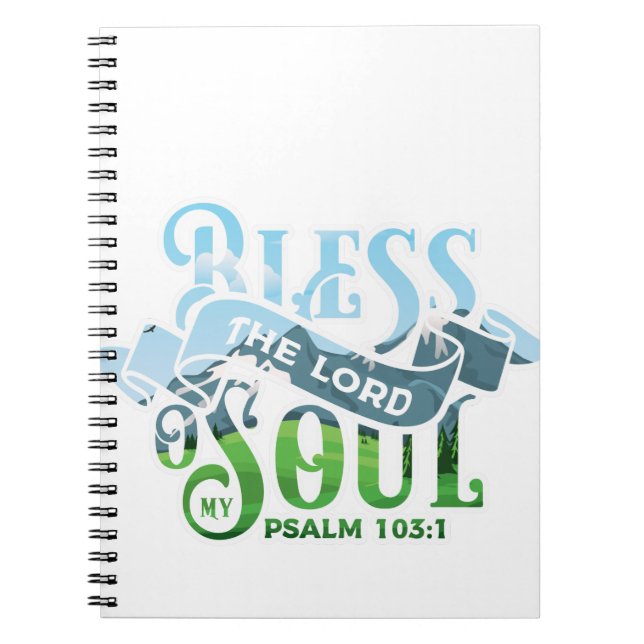 Psalms 103 Christian Design Notebook (Front)