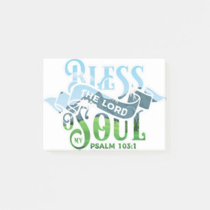 Psalms 103 Christian Design Post-it Notes