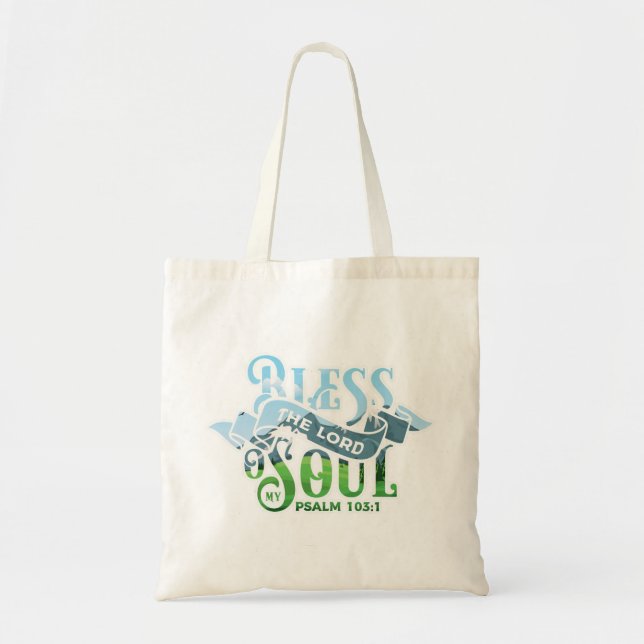 Psalms 103 Christian Design Tote Bag (Front)