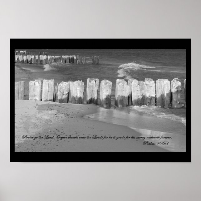 Psalms 106:1 Poster (Front)