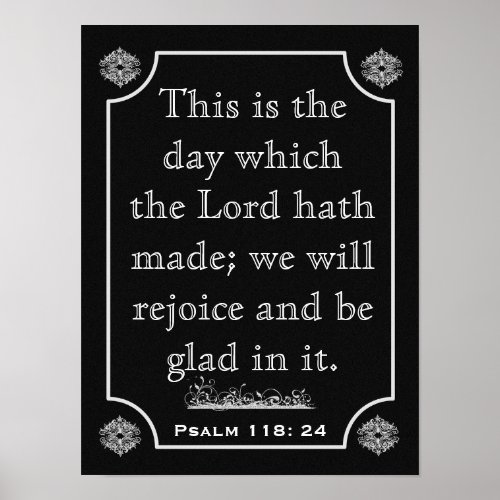 Psalms 118 24 ___ Art Print