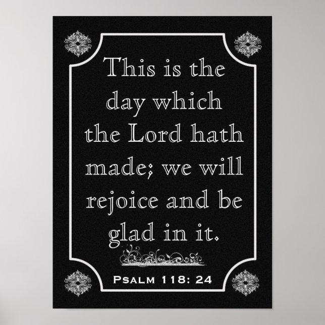 Psalms 118: 24 --- Art Print (Front)