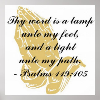Psalms 119:105 Poster
