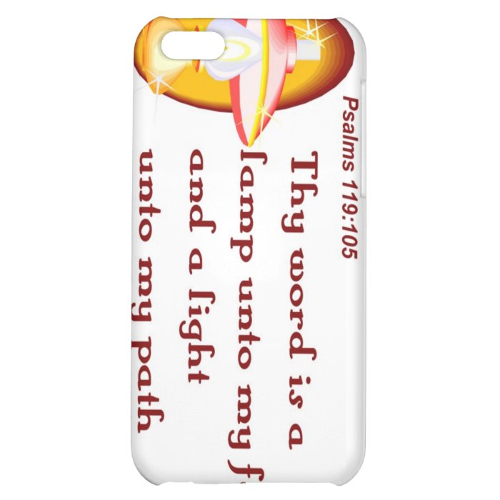 Psalms 119,105 thy word is a lamp cover for iPhone 5C
