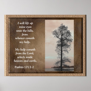 Psalms 121:1-2 ~Lift up mine eyes~ Art print