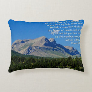 Psalms 121:1-3 accent pillow