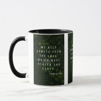 Psalms 121:2 KJV Bible Scripture Pic Two-Tone Mug