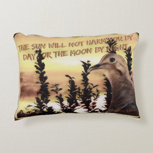 Psalms 1216 With Dove Accent Pillow