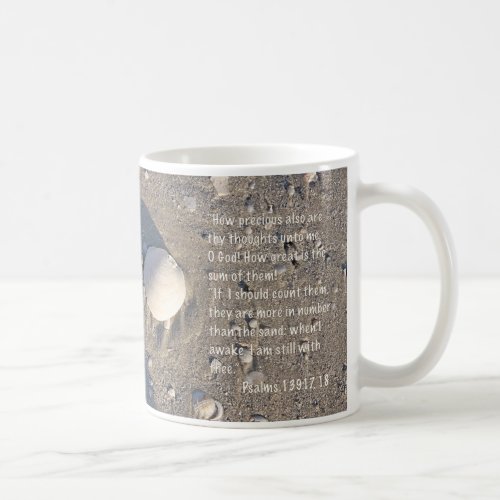 Psalms 139 17_18 Shell Version Coffee Mug
