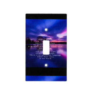 Psalms 19: 1-3 light switch cover